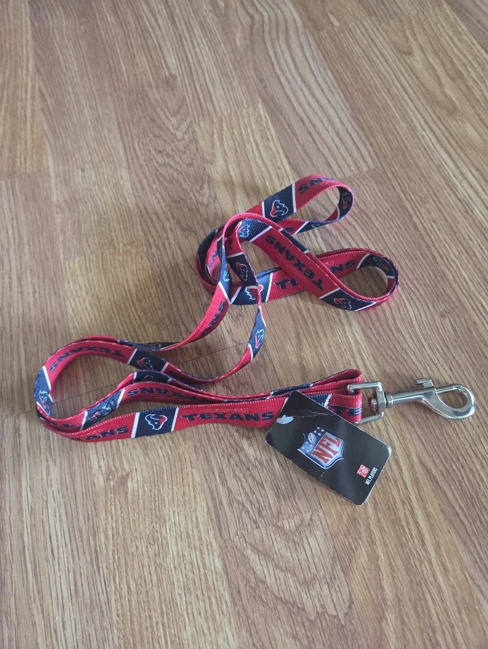Houston Texans Dog Leash NFL Football Lanyard Carabiner Red Team Logo NWT